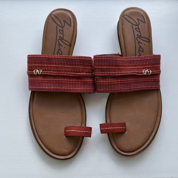 Zodiac Toe Loop Slip on Sandals Adelanto Chili Women’s 11 M - Picture 1 of 6